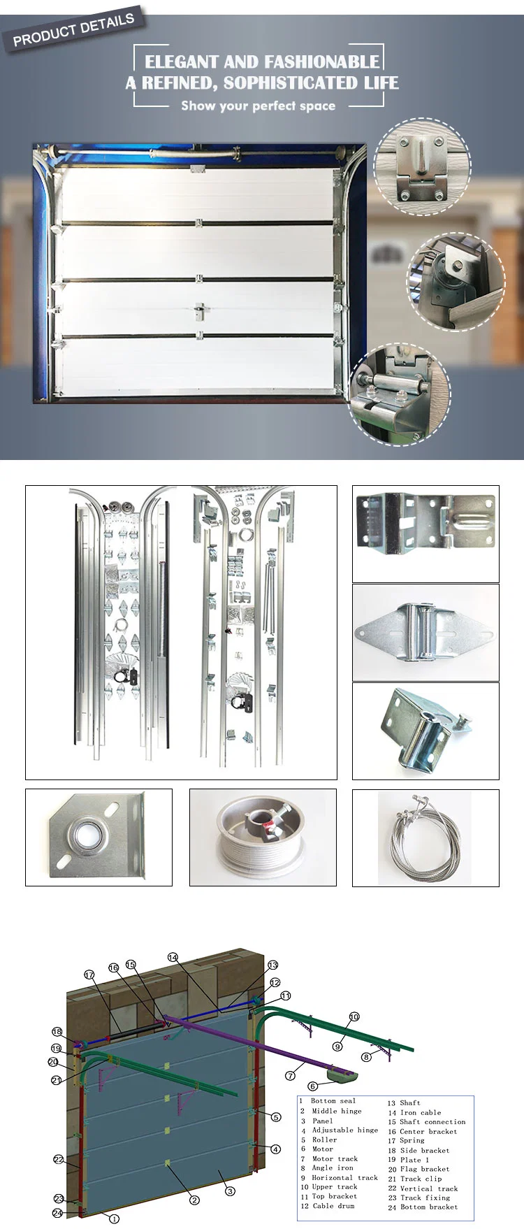 Single Track Top Bracket -- Garage Door Hardware/Accessory